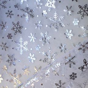 silver metallic snowflake fabric|Metallic Snowflake Organza Fabric White/Silver, by .